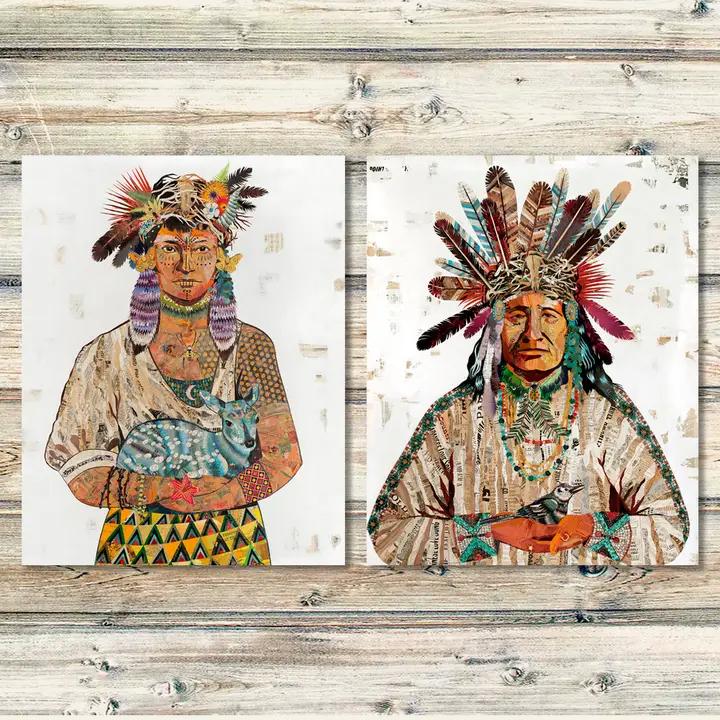 Art Print | Native American Wall Art | Father Nature、mySite、g9winljtr