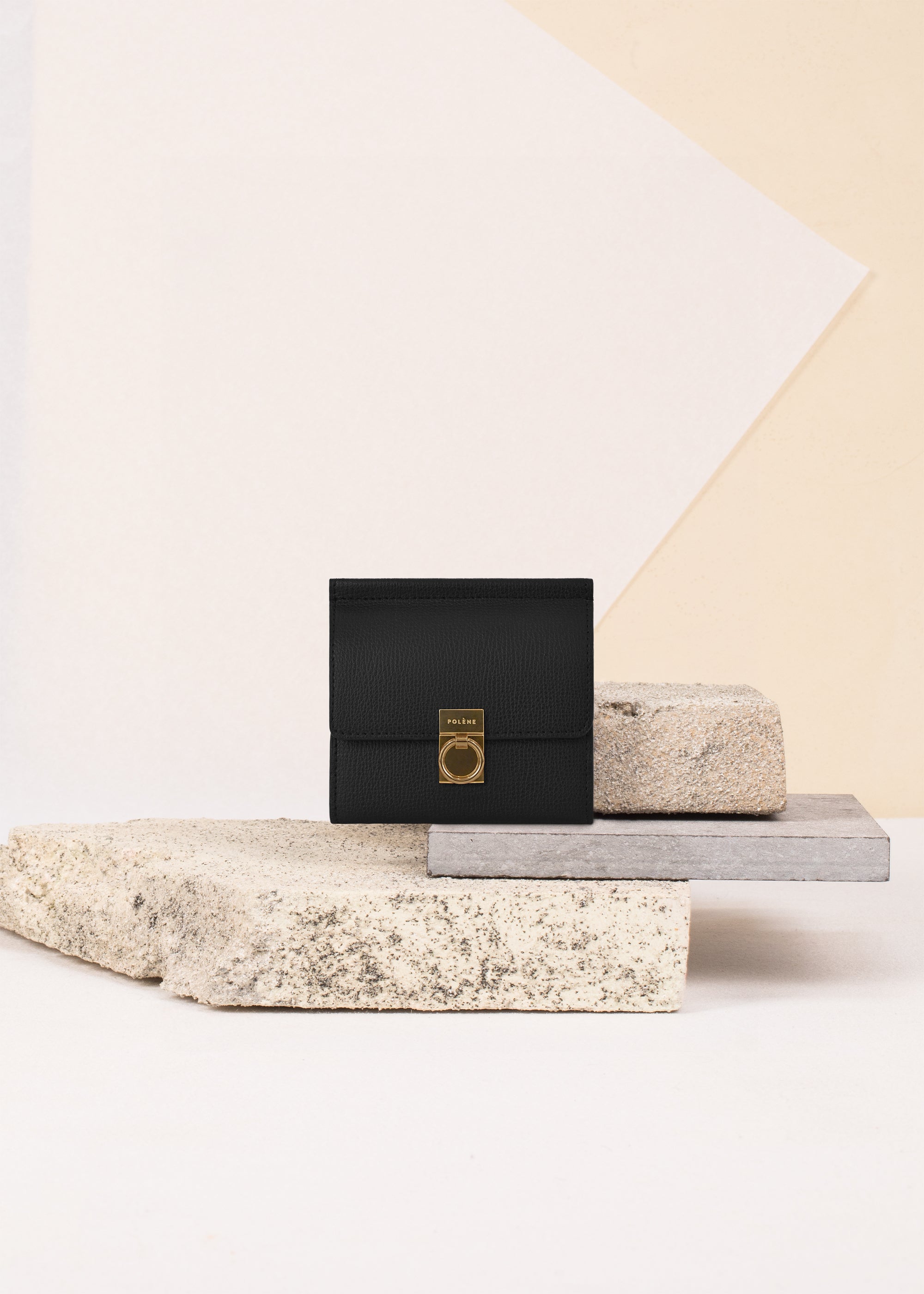 Portefeuille Num茅ro Sept - Noir Grain茅、mySite、camillekostekn