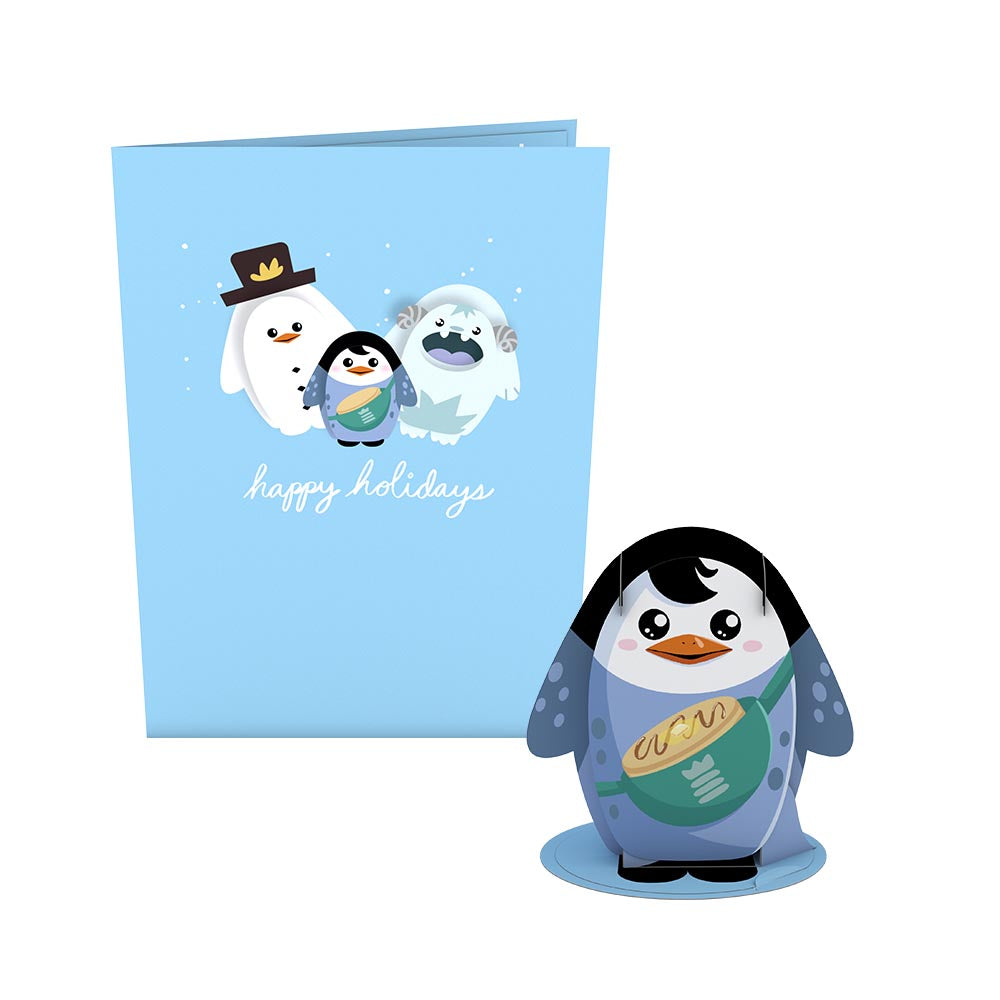 Pancake the Penguin Card with Pop-Up Gift、mySite、solidvoid