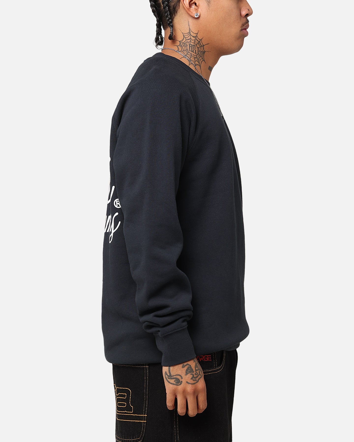 Carre Serif Crewneck Navy、mySite、zt4zffjzw