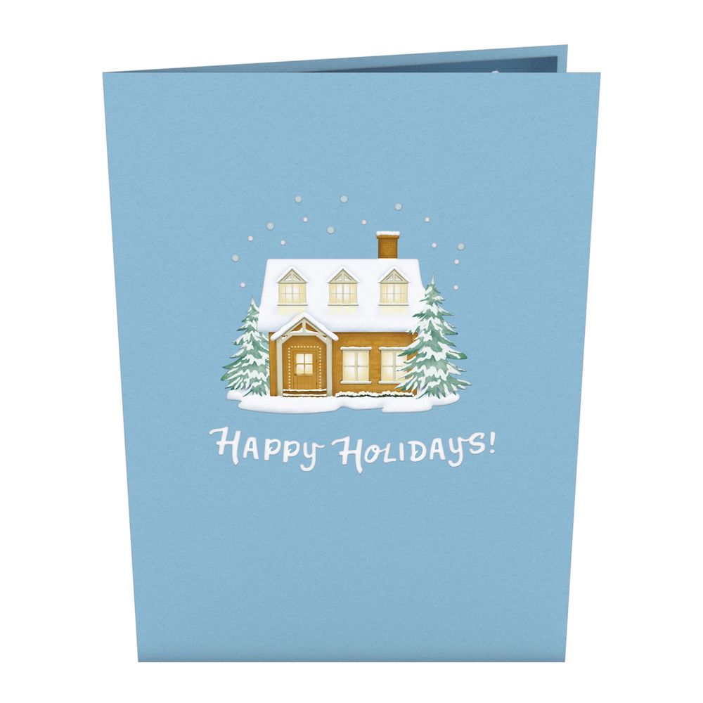 Happy Holidays House Pop-Up Card、mySite、solidvoid