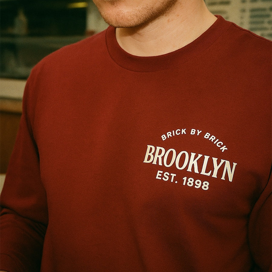 Brooklyn - EST. 1898 Kings County Architecture Cardinal Long Sleeve、mySite、vikingsvslions