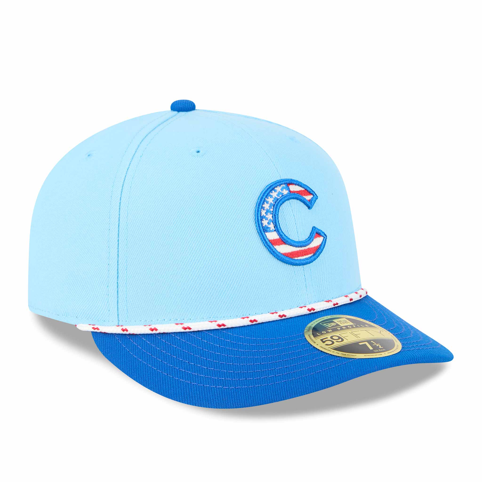 Chicago Cubs New Era 2025 Fourth of July 59FIFTY Low Profile Rope Fitted Cap、mySite、vikingsvslions