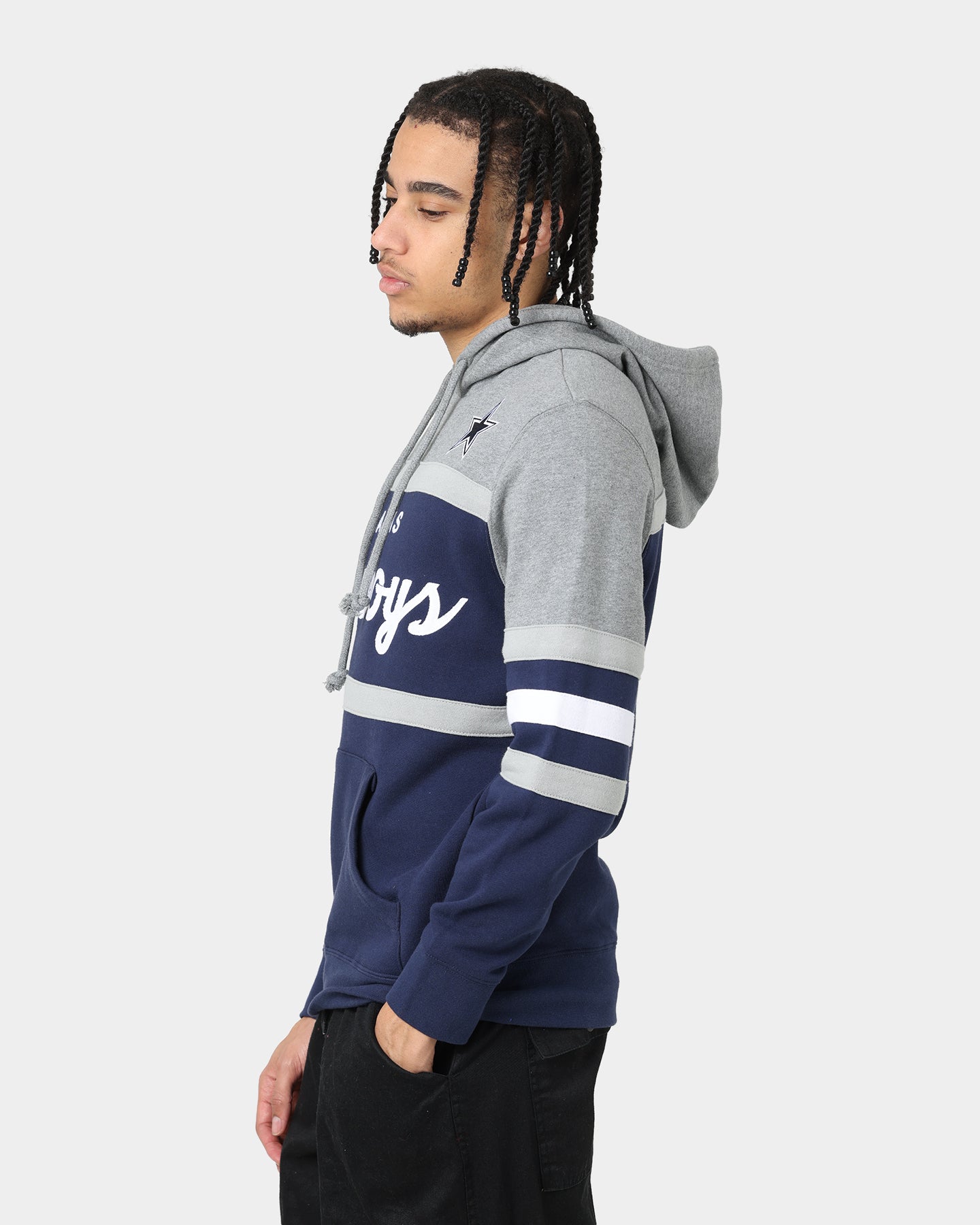 Mitchell & Ness Dallas Cowboys Head Coach Hoodie Navy、mySite、zt4zffjzw