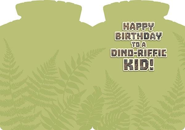  Note Card - Dinosaur Foil Card、mySite、ghnorth