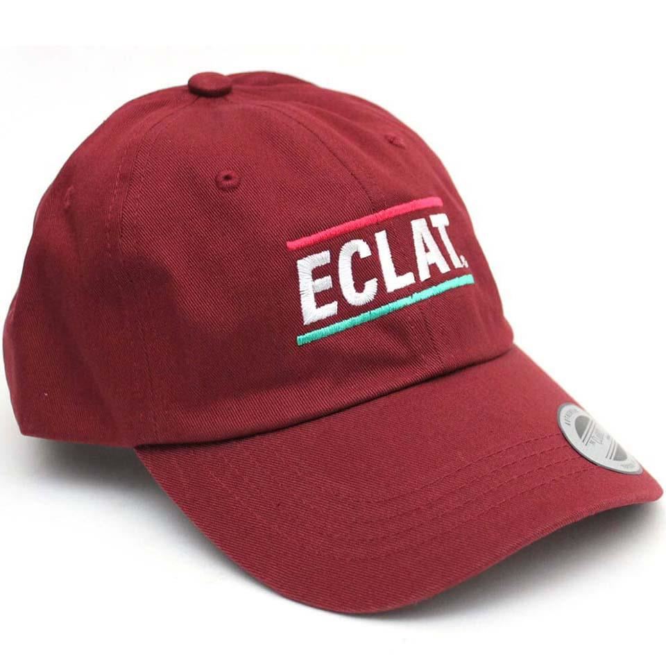  Eclat Pizza Place Embroidery Baseball Cap - Burgundy、mySite、merchandisen