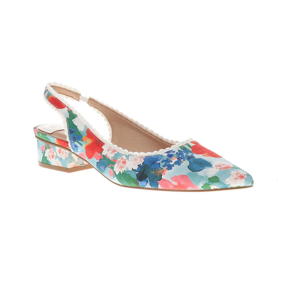 Mango Floral Pointed Toe Slingback Pumps、mySite、gtrtttuynbv
