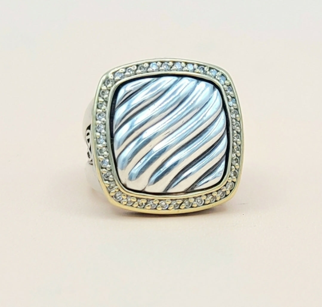 David Yurman Thoroughbred Albion Sculpted Diamond Ring、mySite、hinf8tx79