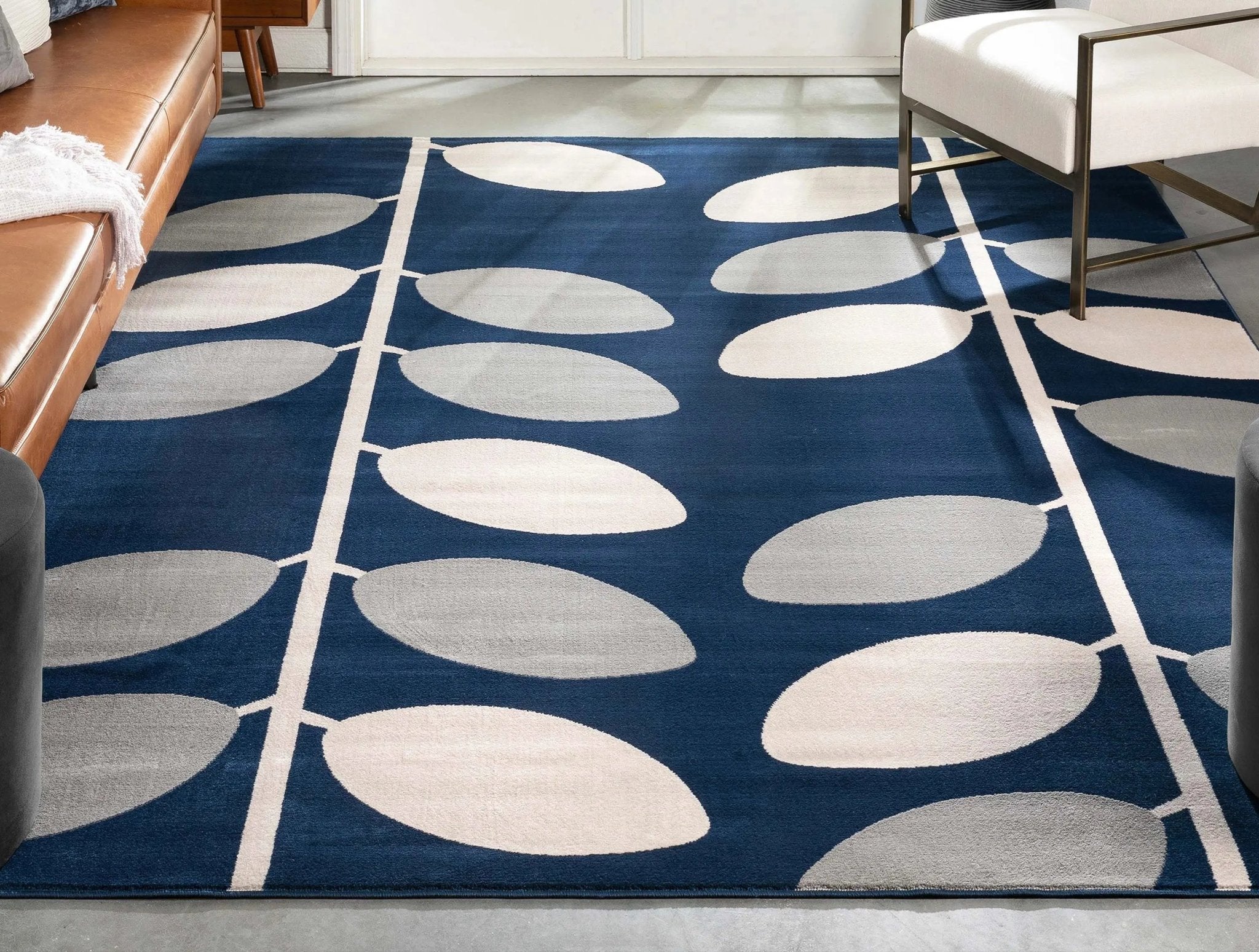 Belinay Botanical Leaves Pattern Rug、mySite、gigharbornorthrealestate