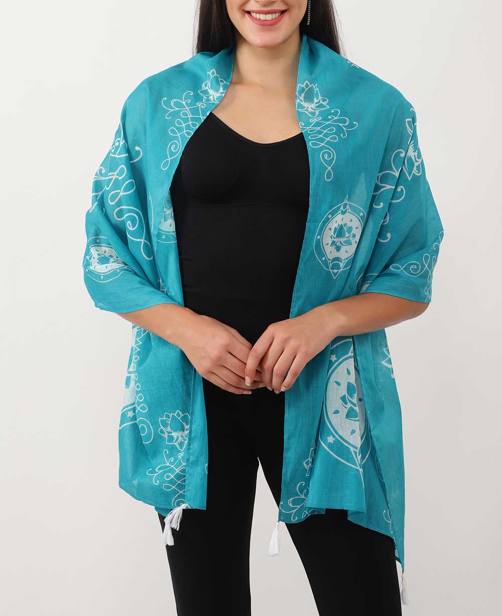 Artistic And Meaningful Unalome Lotus Scarf、mySite、topwebapps