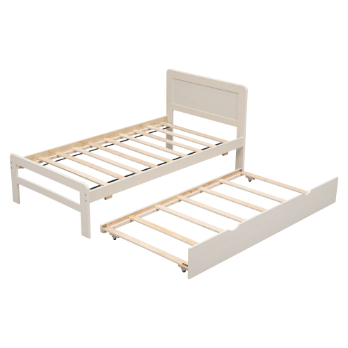 Modern Design Twin Size Platform Bed Frame with 2 Drawers for Grey Color、、xpatfood