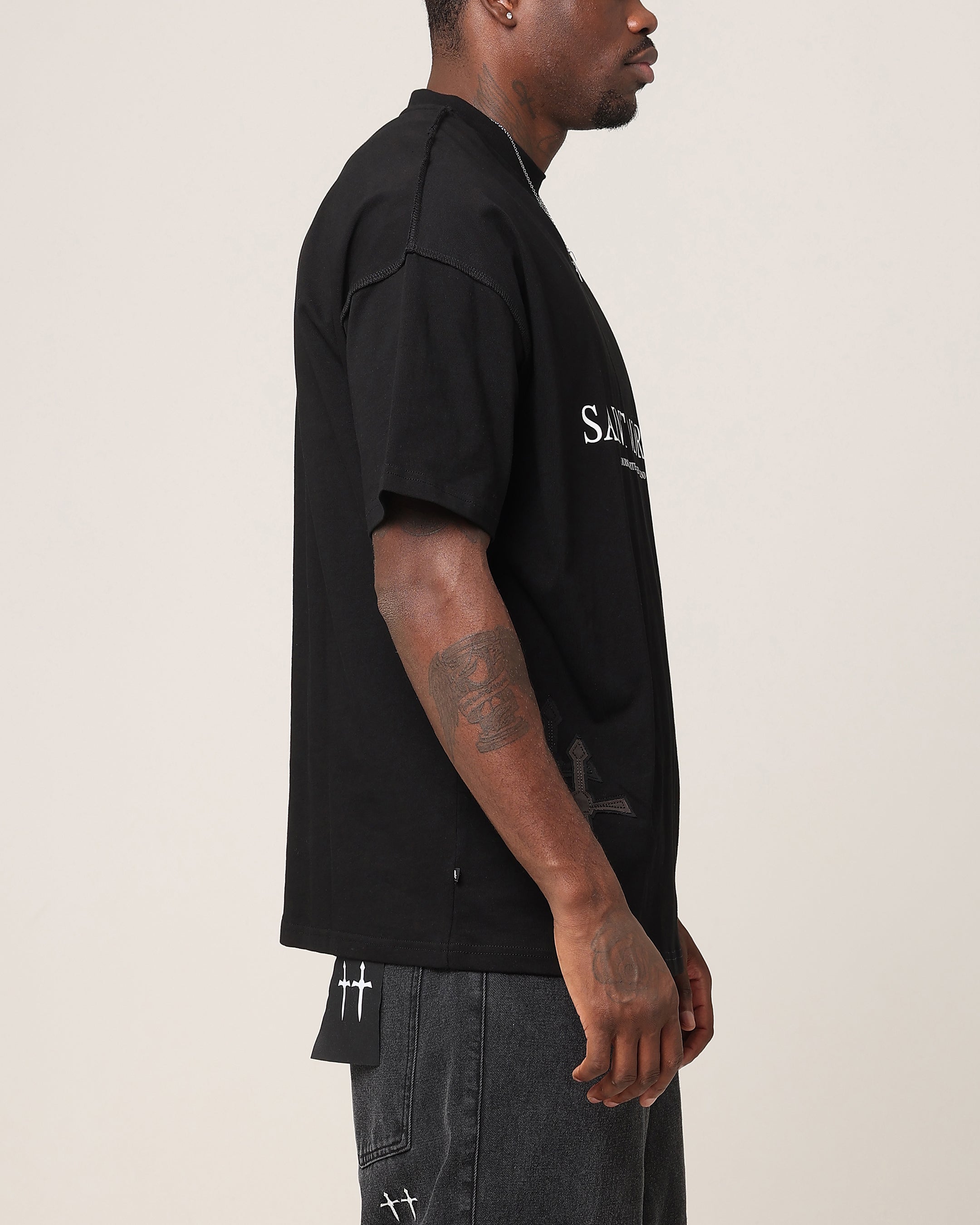 Saint Morta Crossfire Boxy T-Shirt Black、mySite、zt4zffjzw