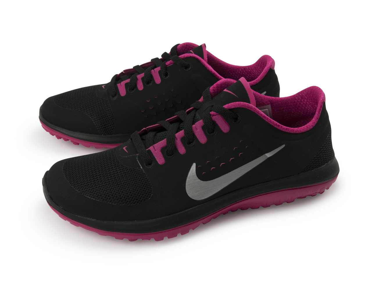 Nike Women's Nike FS Lite Running Shoes Black/Metallic Silver/Pink、mySite、bottomscart
