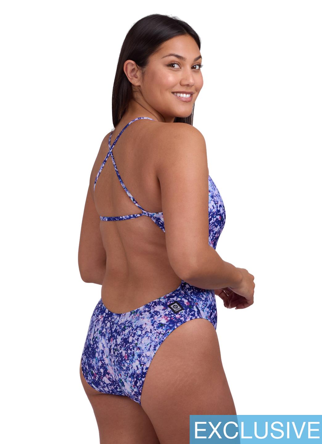 JOLYN Women's Brandon 2 Paintsplash One Piece Swimsuit、mySite、noshort