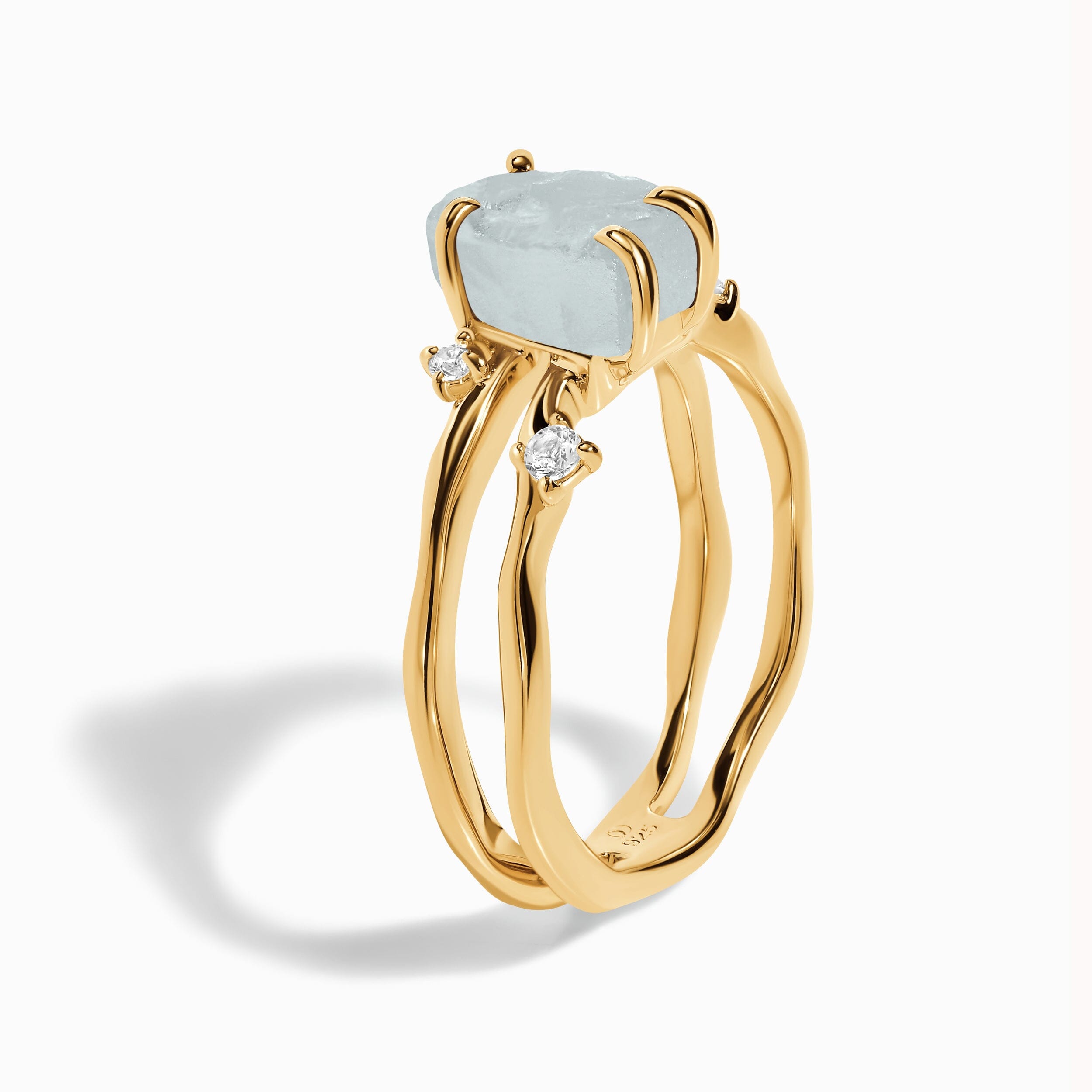 Raw Crystal Ring - Flow Aquamarine、mySite、hinf8tx79