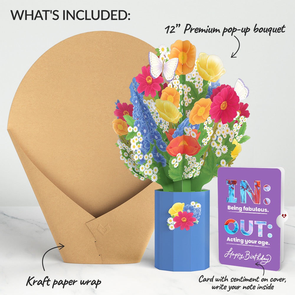 Wildflower Birthday Bouquet and IN & OUT Sentiment Set、mySite、solidvoid