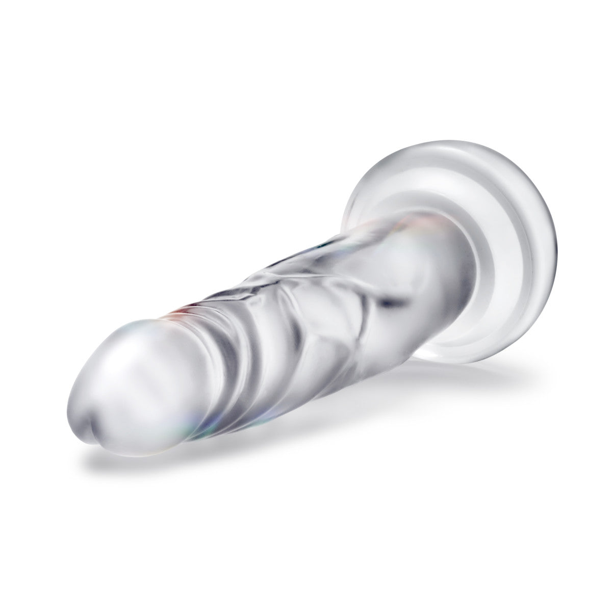 B Yours Diamond By Blush® | Crystal Realistic Clear 7.5-Inch Long Dildo With Suction Cup Base、mySite、bottomscart