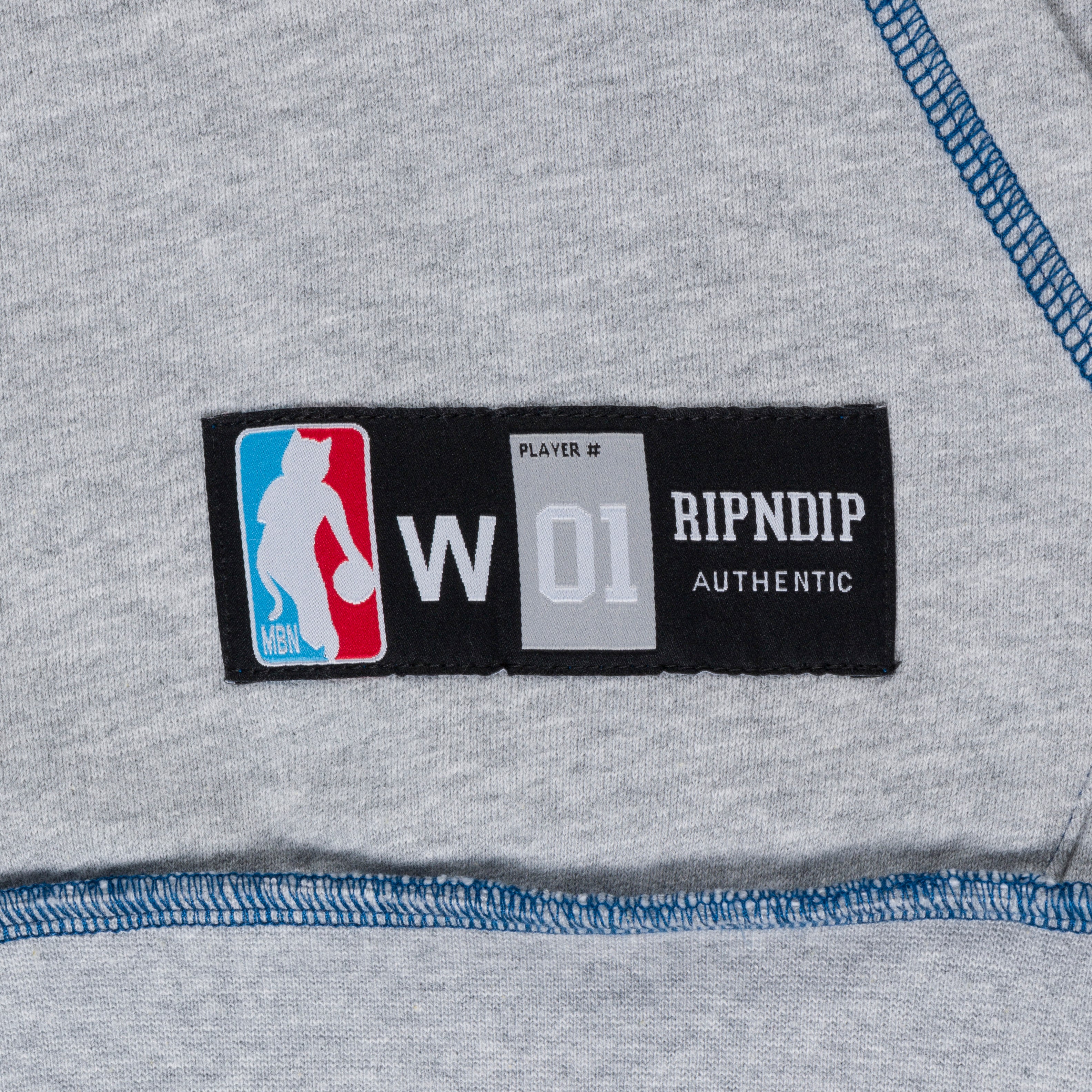  Ripndip Athletics Stitch Hoodie (Ash Heather)、mySite、merchandisen