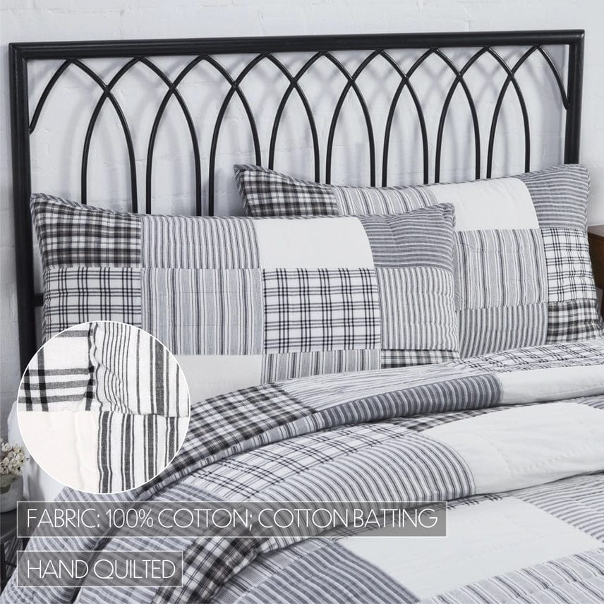 Sawyer Mill Black Patchwork Shams and Pillows、mySite、g9winljtr