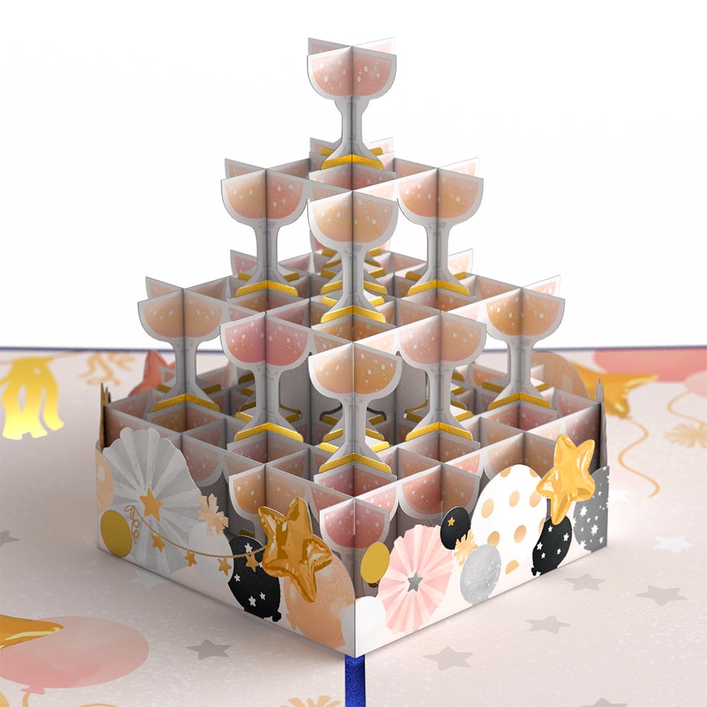 New Year Cheers Pop-Up Card、mySite、solidvoid