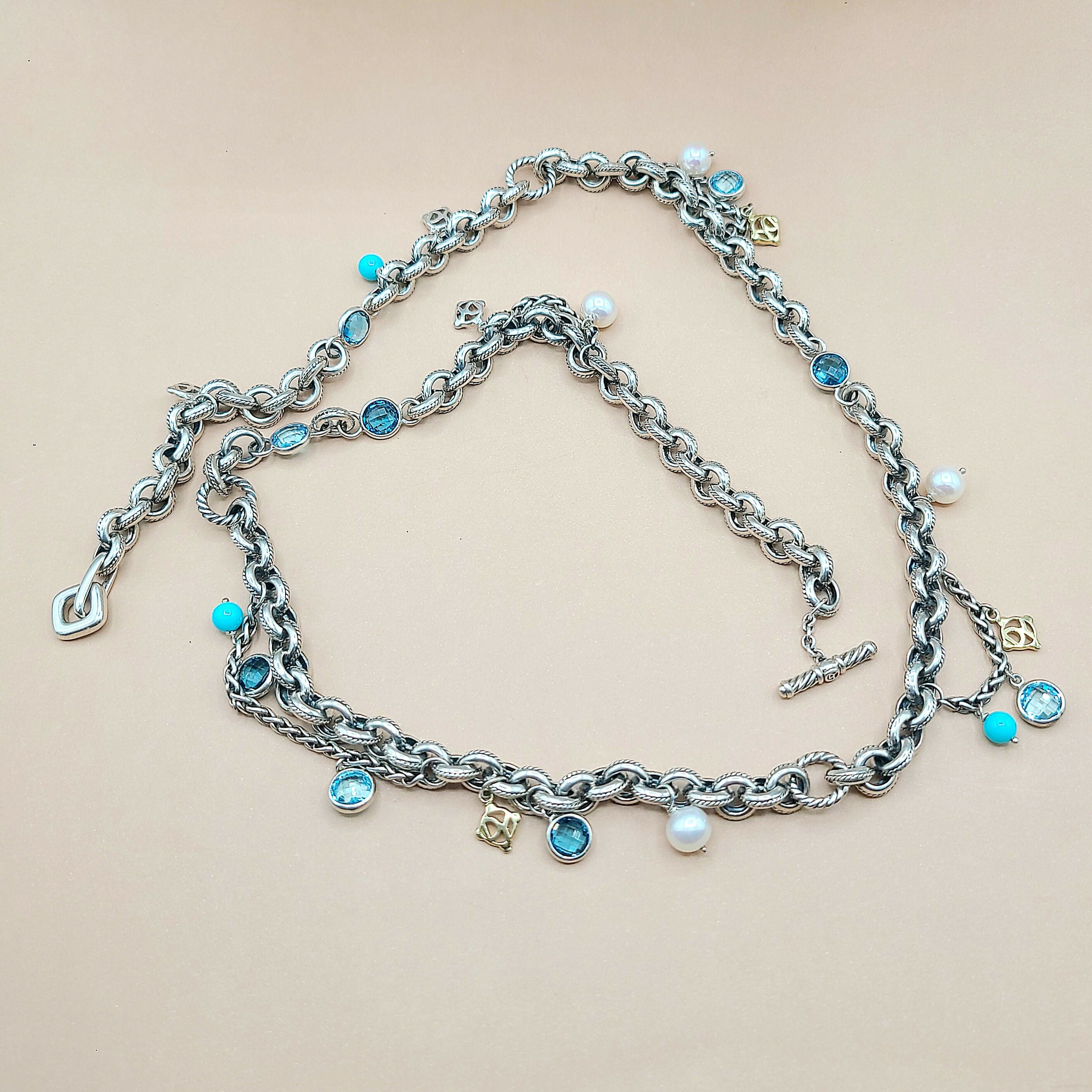 David Yurman聽Old聽World聽Link Charm Necklace、mySite、hinf8tx79