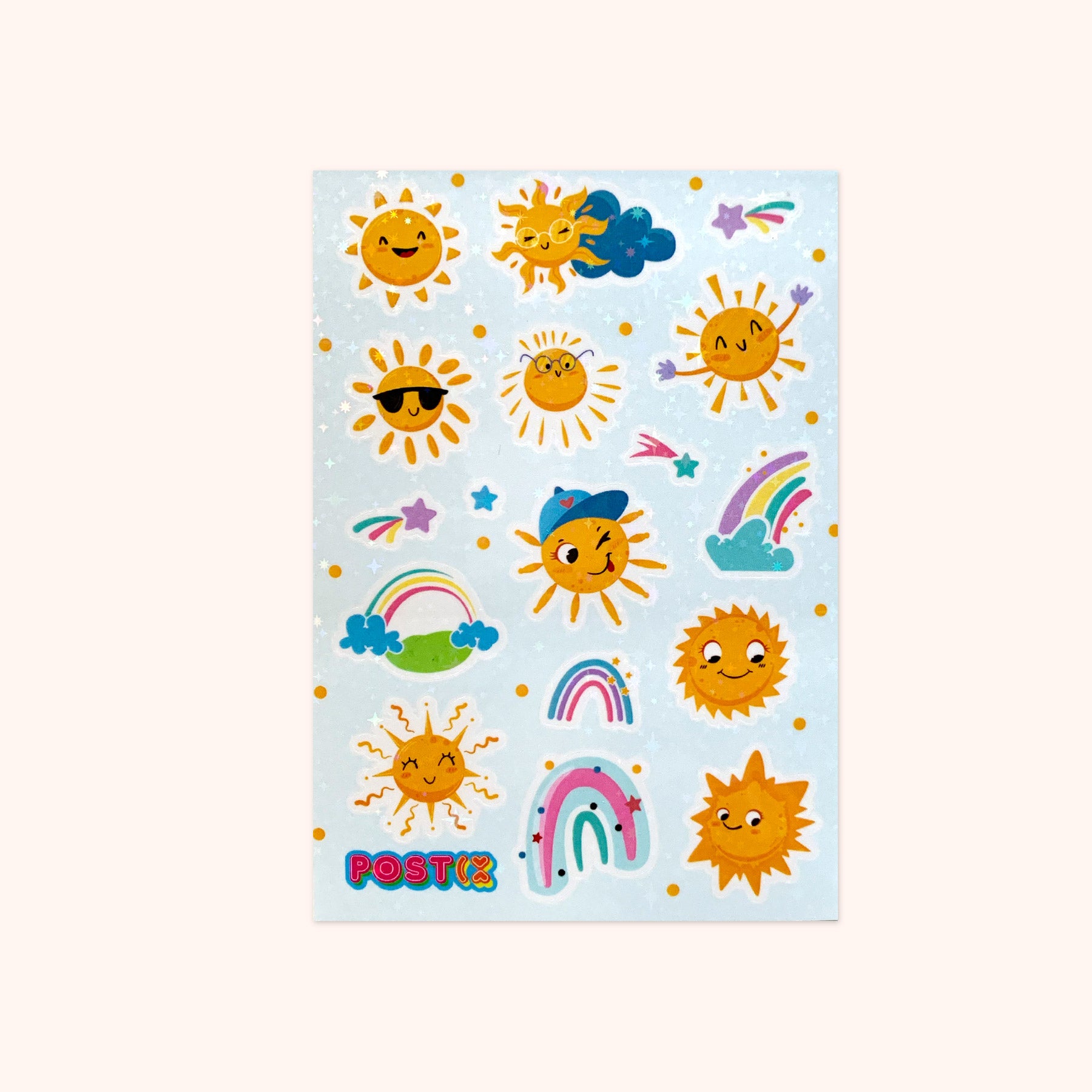 Happy Sunshine Days Hologram Sticker Sheet、mySite、ghnorth