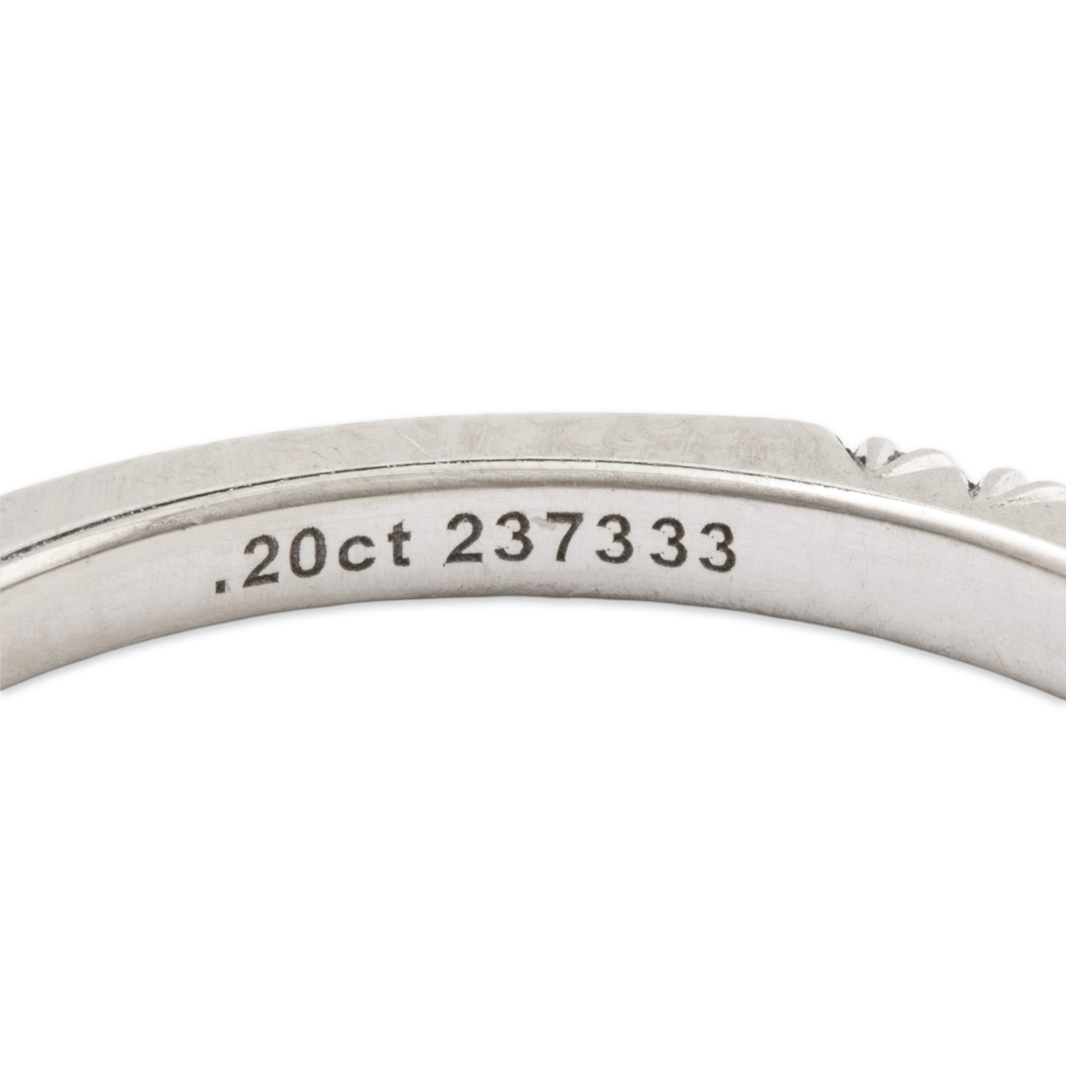 Vintage 18k White Gold 0.2cttw 22 Diamond Band Ring 6.25、mySite、hinf8tx79