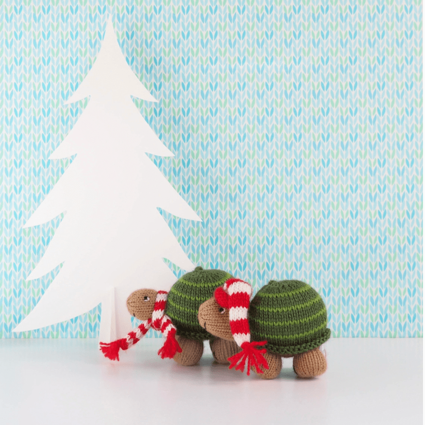 Turtle Ornaments With Scarf or Hat Handmade Knit in Peru、mySite、g9winljtr