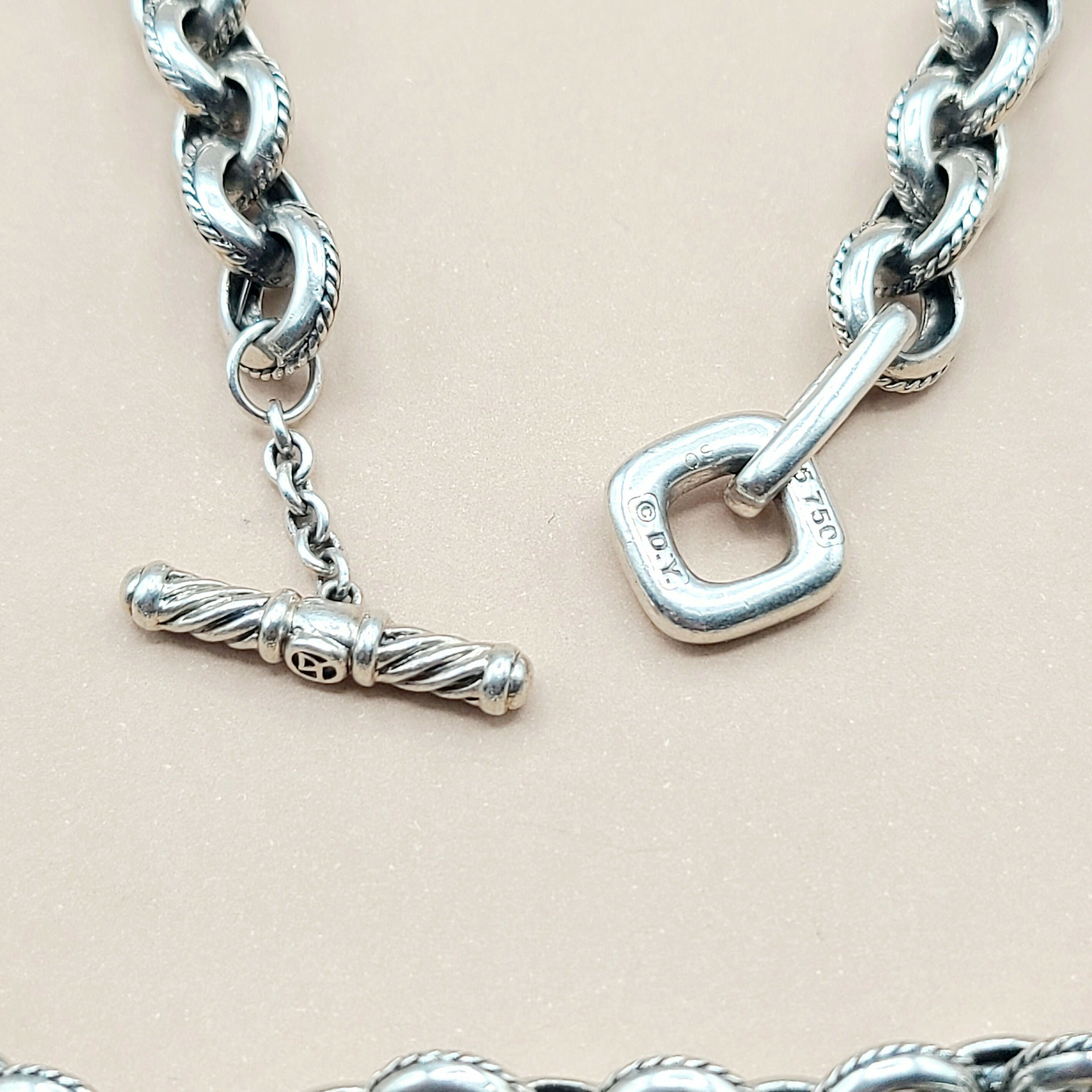 David Yurman聽Old聽World聽Link Charm Necklace、mySite、hinf8tx79