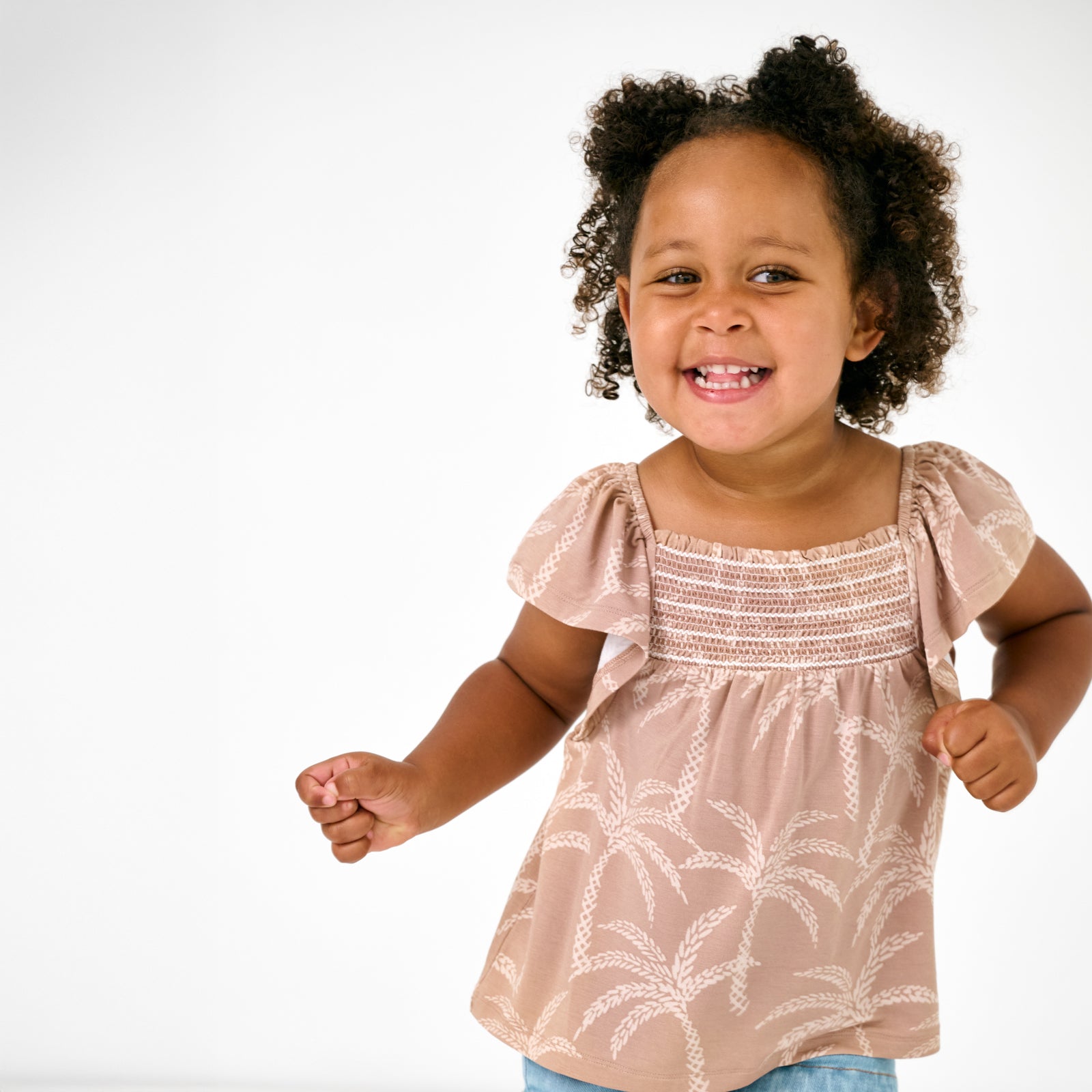 Sandy Palms Smocked Flutter Top、mySite、g9winljtr