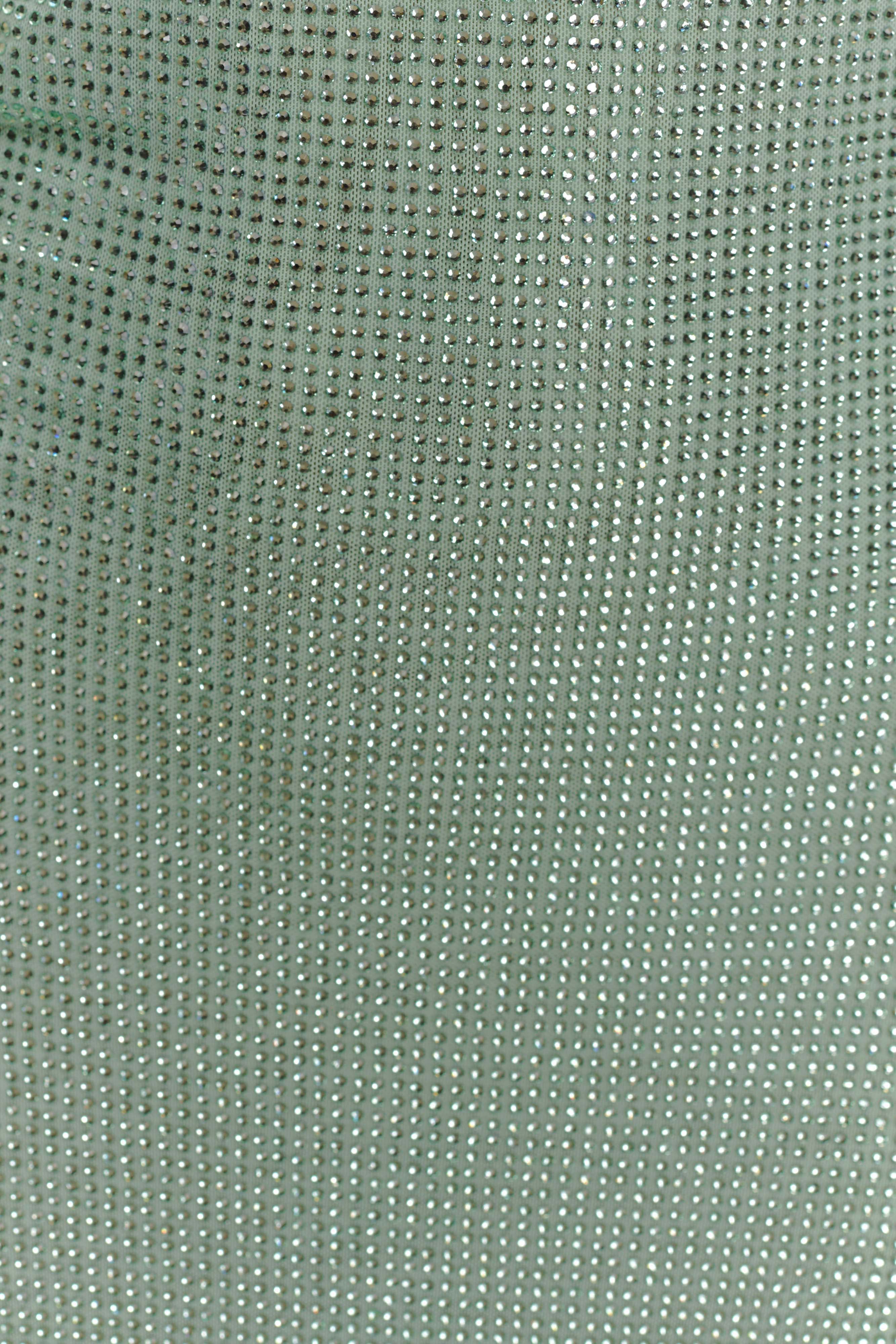 Genie Diamante Halter Midi Dress - Mint、mySite、solidvoid