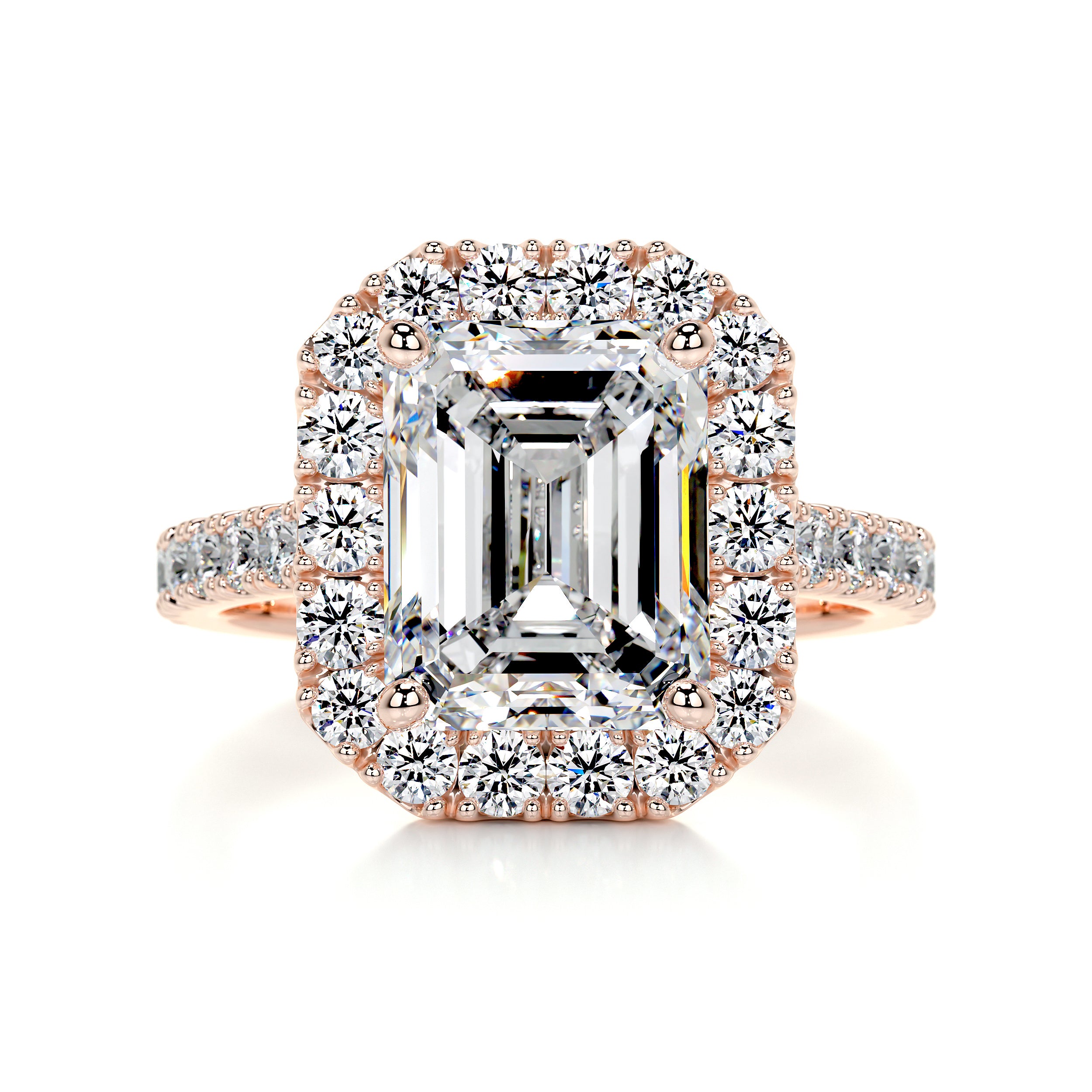 Zoey Moissanite & Diamond Ring -14K Rose Gold、mySite、hinf8tx79