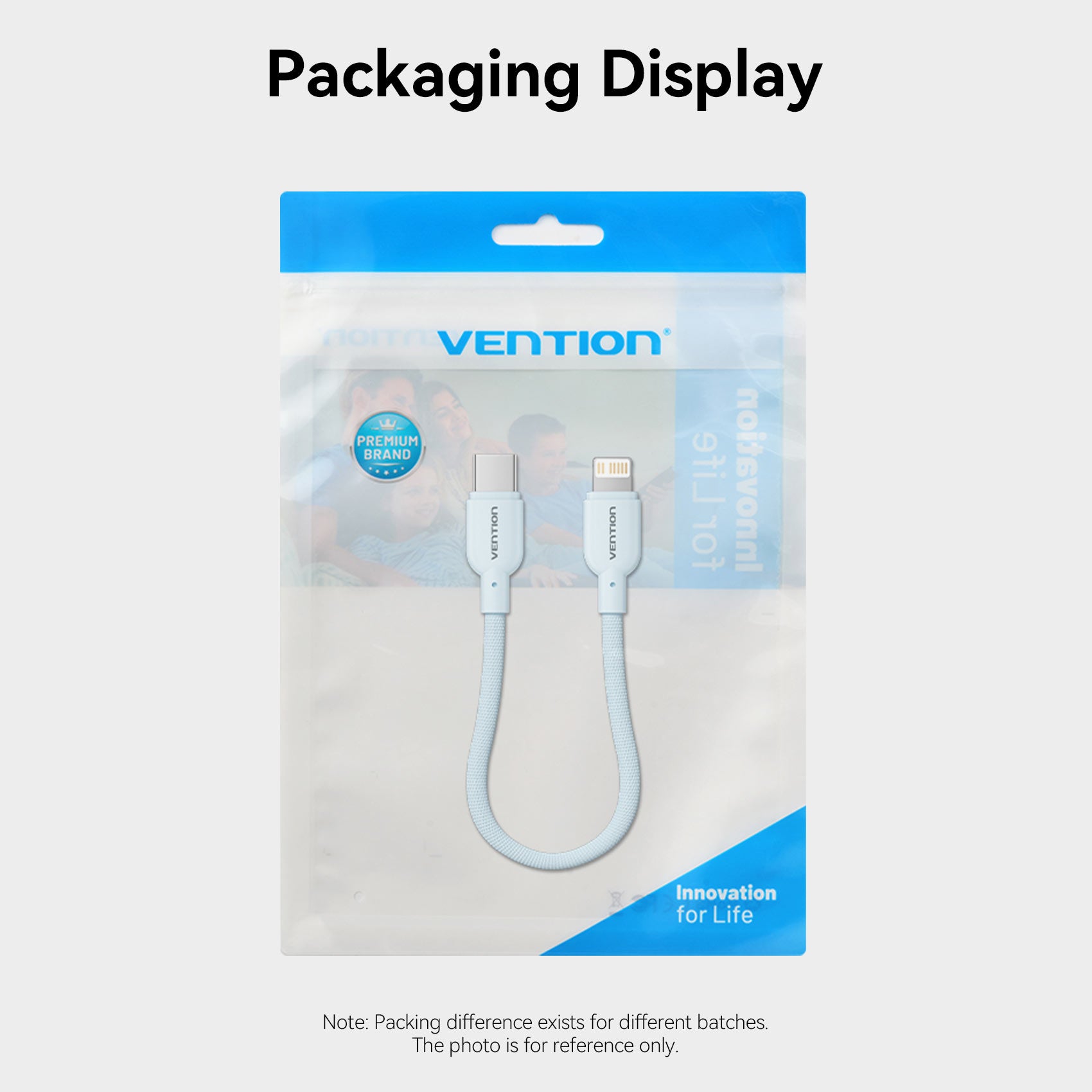 Vention Lightning Cable for 10000mAh Power Bank、mySite、fannypackpong