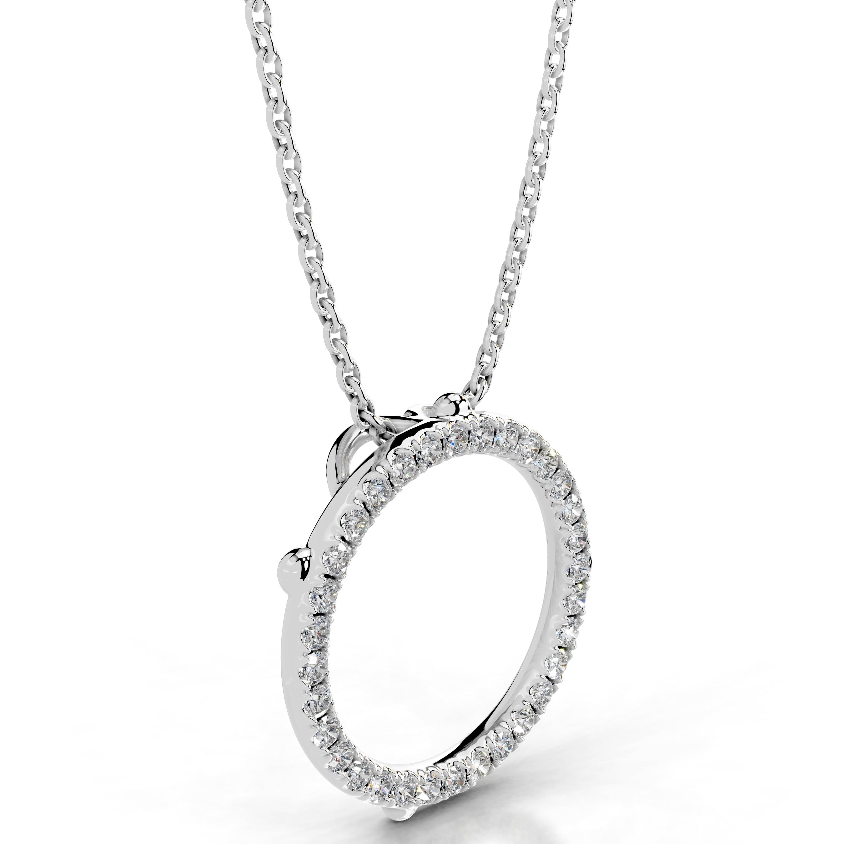 Eternal Love Lab Grown Diamond Necklace - 14K White Gold、mySite、hinf8tx79