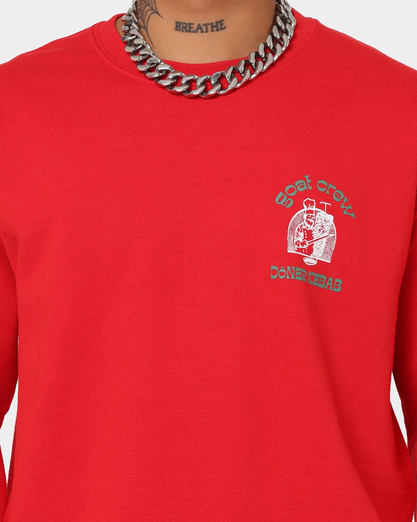 Goat Crew Döner Kebab Crewneck Red、mySite、zt4zffjzw