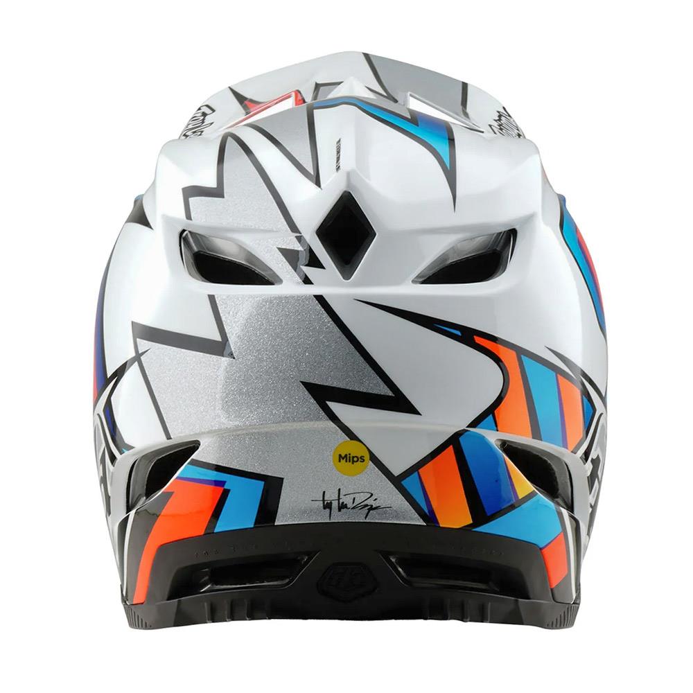  Troy Lee D4 Composite MIPS Race Helmet - Frames White/Silver、mySite、merchandisen