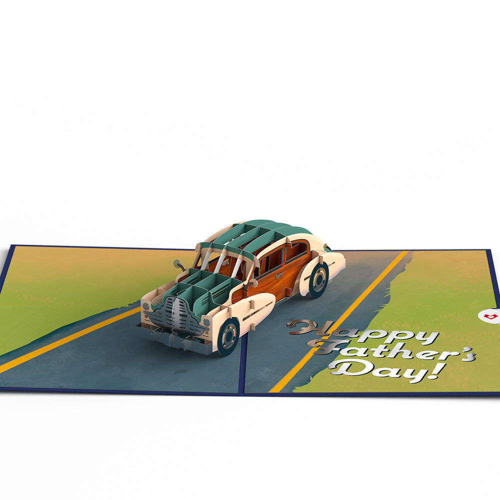 Father’s Day Classic Car Pop-Up Card、mySite、solidvoid