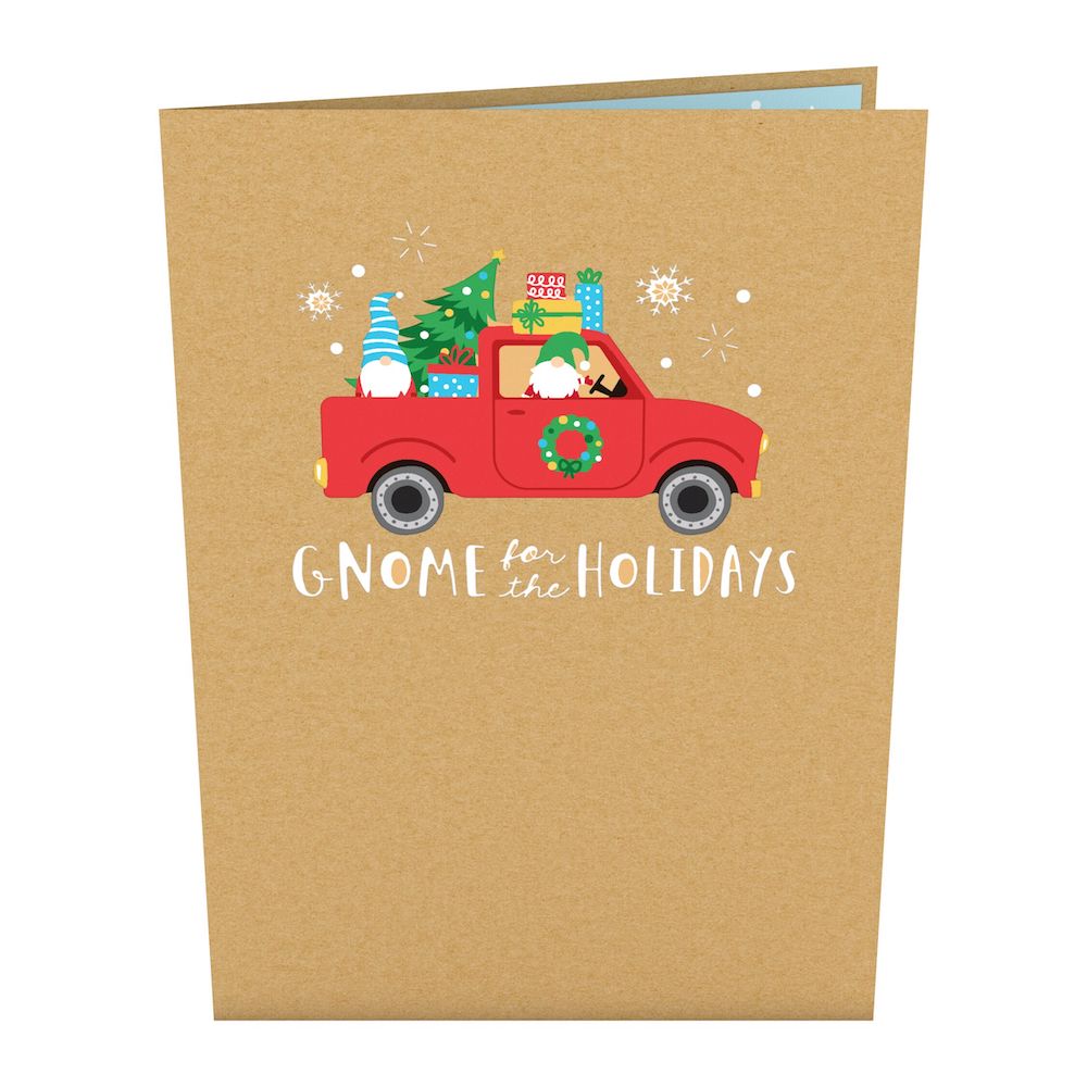 Gnome Holiday Truck Pop-Up Card、mySite、solidvoid