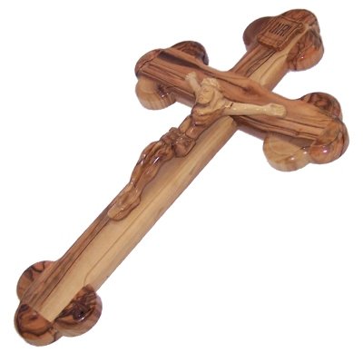 Top quality Olive Wood Crucifix From Bethlehem - the Holy Land 14 inches long - Large、mySite、topwebapps