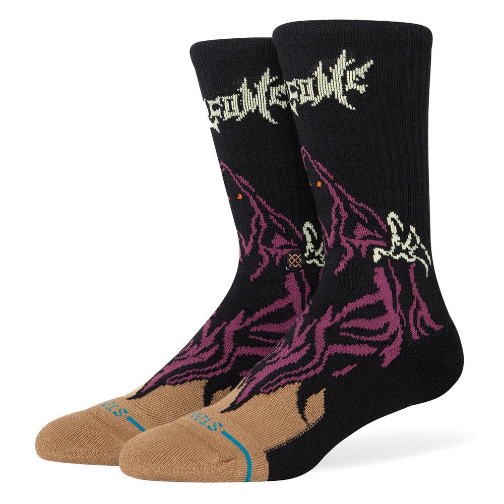  Stance Welcome Skelly Crew Socks - Black - Large、mySite、merchandisen