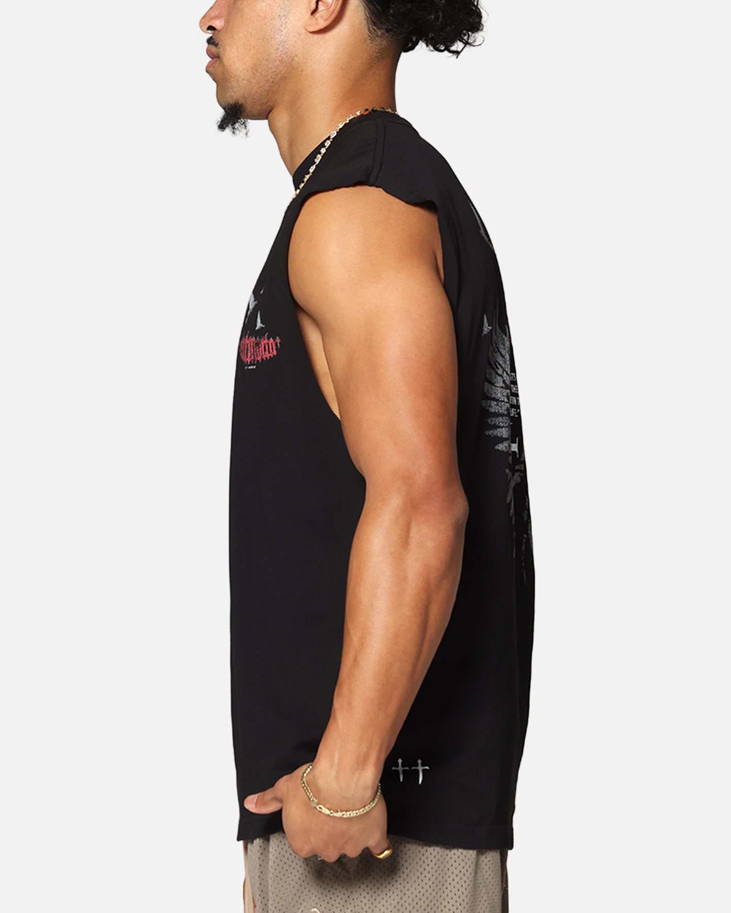 Saint Morta Amorfati Oversized Muscle T-Shirt Black、mySite、zt4zffjzw