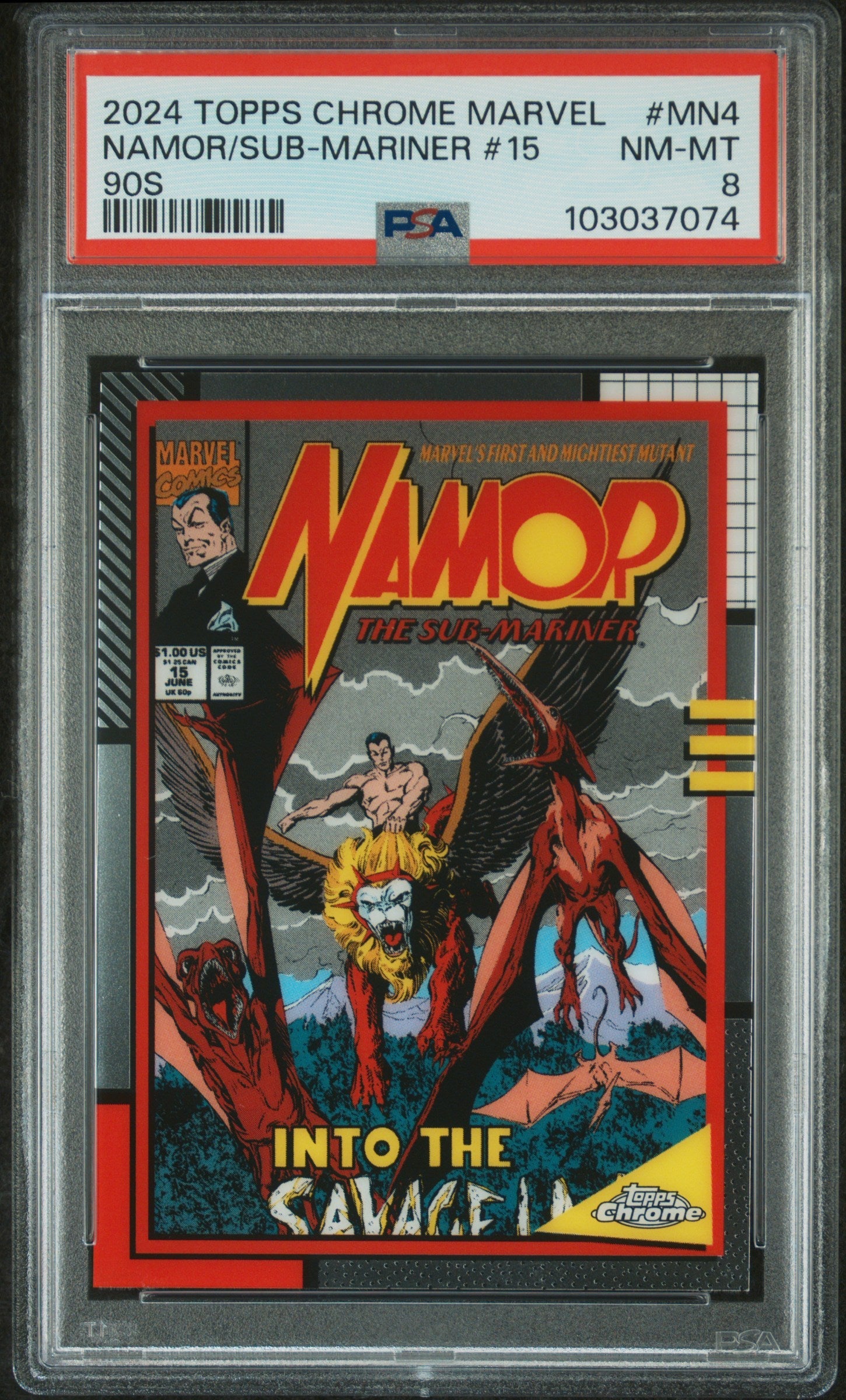 Namor/Sub-Mariner #15 #MN4 PSA 8 Topps Chrome Marvel Marvel 90S 2024、mySite、waistdrama