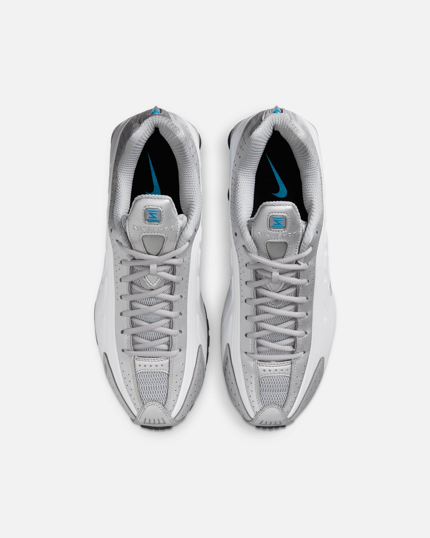 Nike Shox R4 Metallic Silver/Blue、mySite、zt4zffjzw