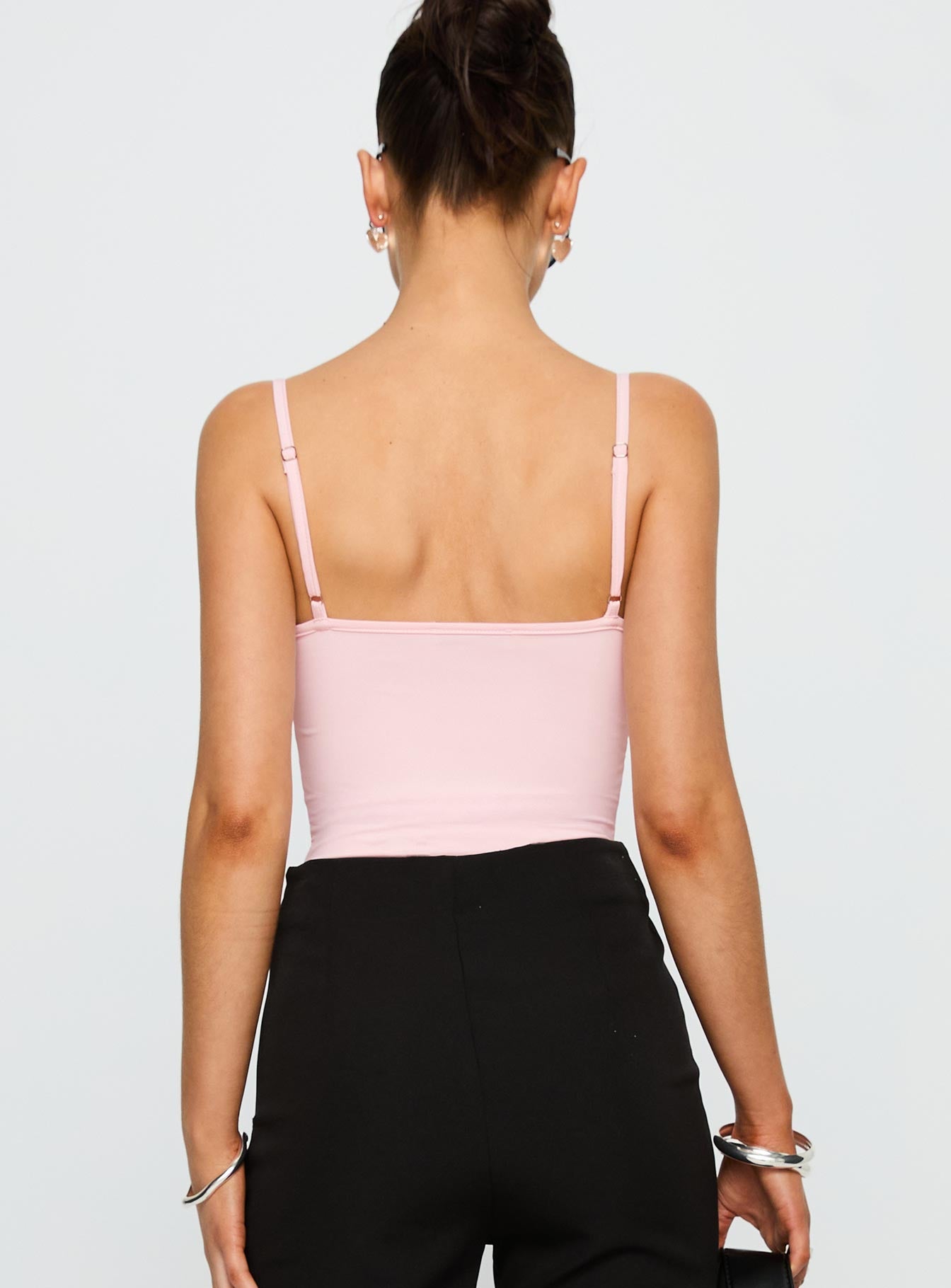 Aetherial Lace Detail Bodysuit Pink、mySite、solidvoid