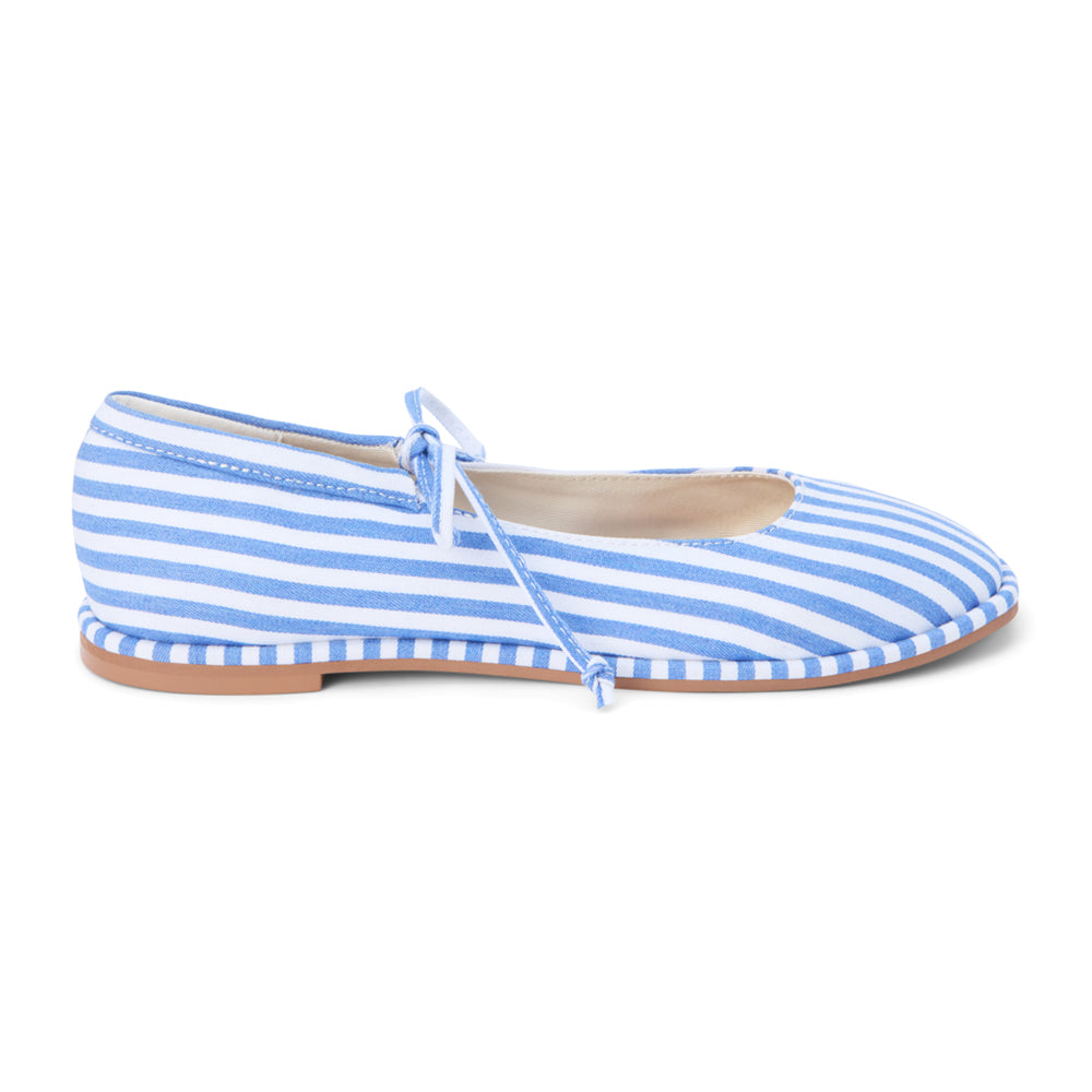 Gerry Striped Mary Jane Ballet Flats、mySite、gtrtttuynbv