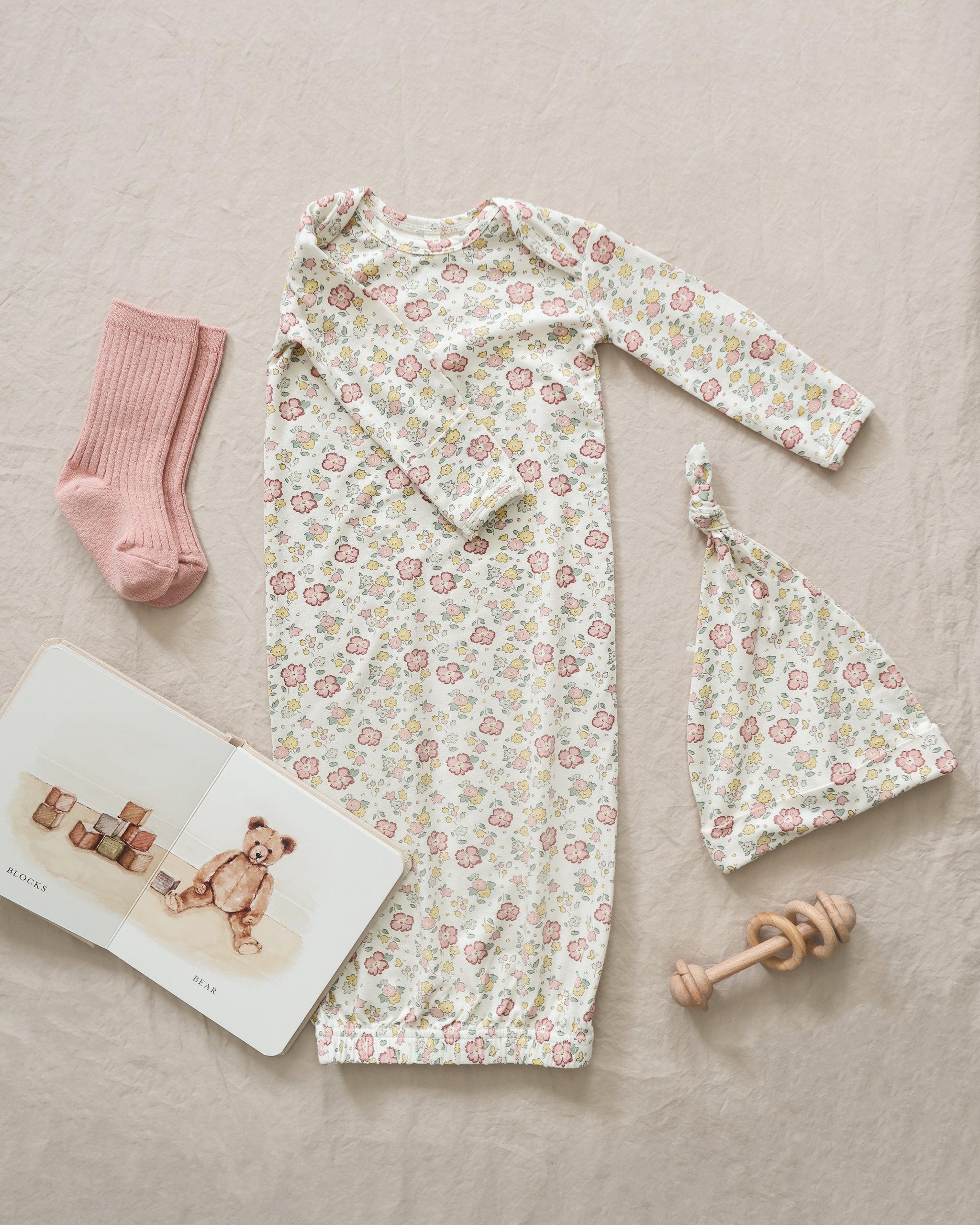  Bamboo Baby Gown + Hat Set || Bloom、mySite、layawaytickets