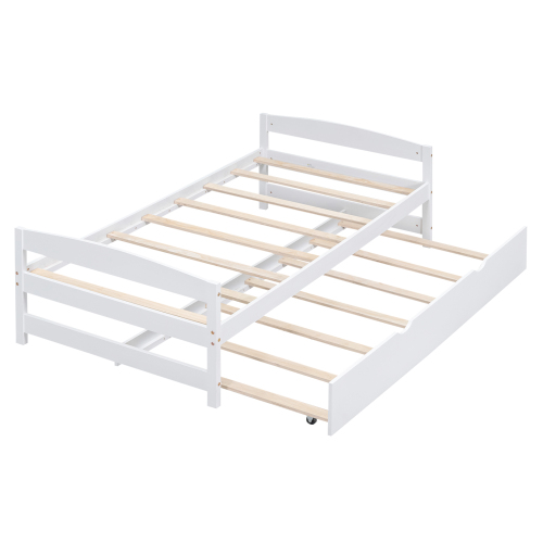 Twin size platform bed, with two drawers, espresso、、casual