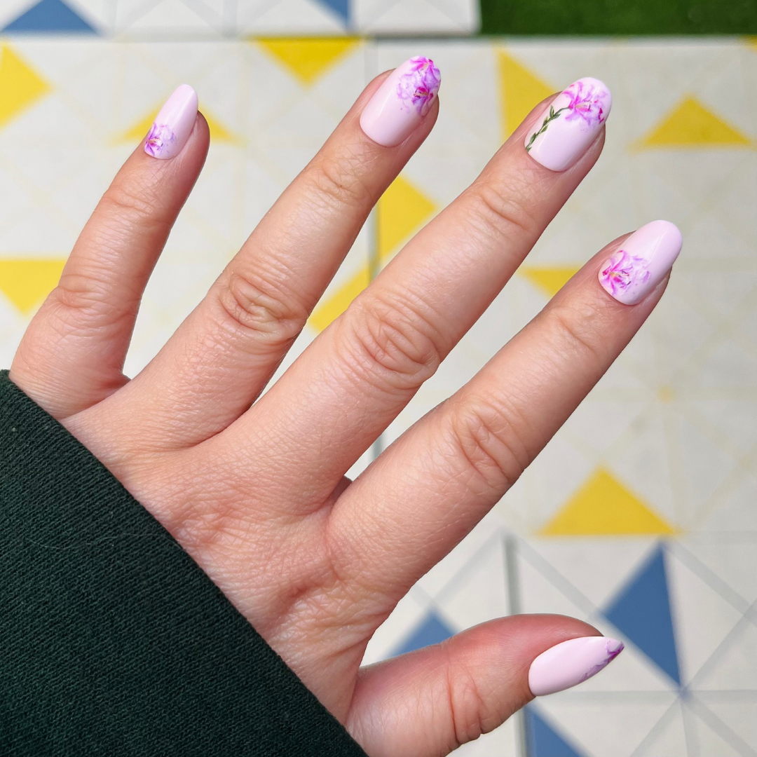 Blooming Lily - Press-On | Short | Round、mySite、solidvoid