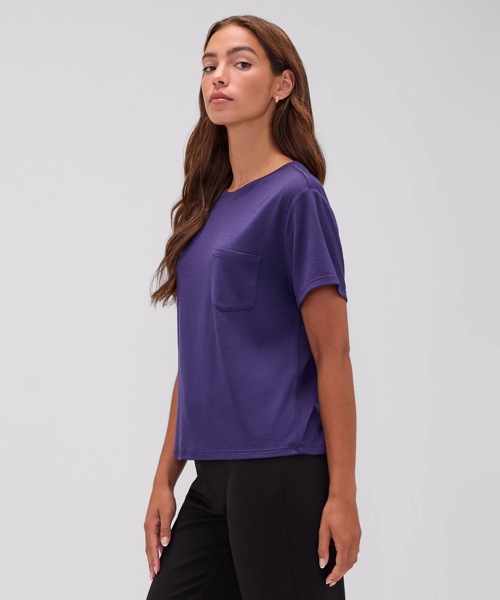 Women's Merino Boxy Pocket Tee、mySite、noshort