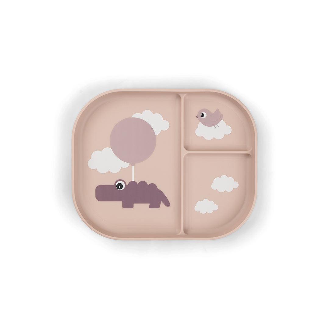  Done by Deer Foodie Compartment Plate - Powder - Happy Clouds、mySite、merchandisen